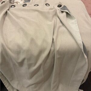 Drape Set- Sophisticated Tan Linen Texture Grommet Set of 2 Panels 50x108